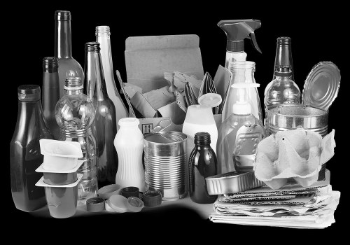 Business professionals managing office waste in Brixton